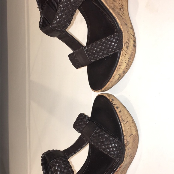 CORK STYLED WEDGES WITH BRAIDED ANKLE STRAP DETAIL - Picture 2 of 3